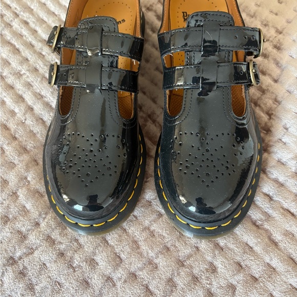 Dr Martens Patent Leather Mary Jane Shoes - black NWOT EU 38 US 7 - Picture 8 of 9